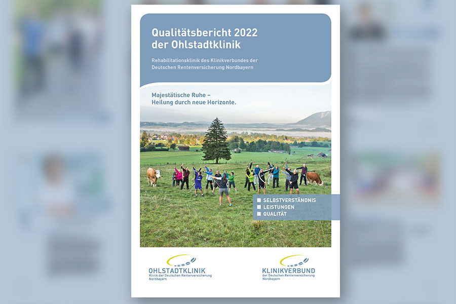 Coverbild des Qualitätsberichts der Ohlstadtklinik.